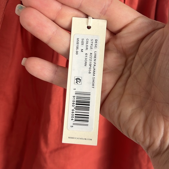 Rebecca Taylor medium linen blend shorts nwt - Picture 4 of 5